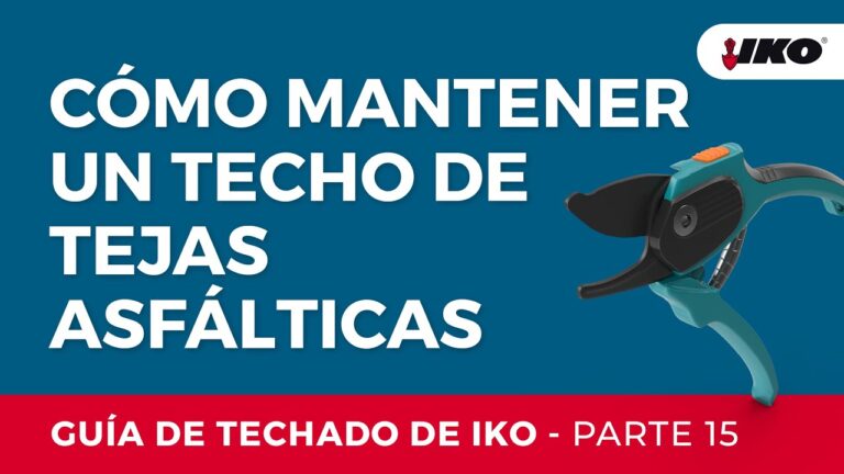 Optimización del mantenimiento de tejas para cubiertas asfálticas